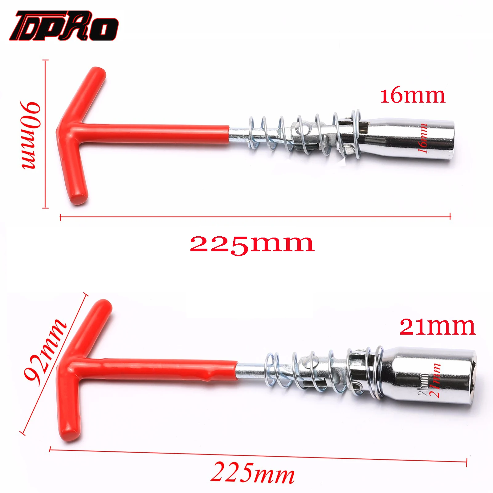 

TDPRO 16mm 21mm Universal Spark Plug Spanner Socket Wrench T-Bar Removal Tool T-Handle Hardware Installation Repair Hand Tools