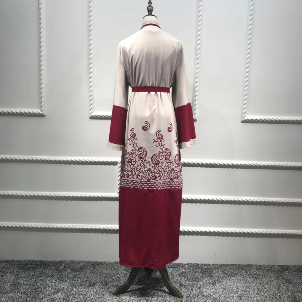 Abaya Дубай Турция мусульманский хиджаб платье 2020 модное открытое кимоно с