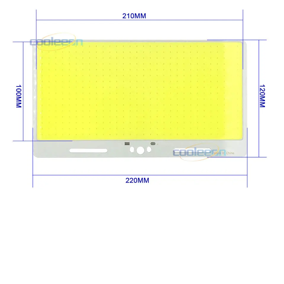 Холодный белый Светодиодный панельный светильник 200 Вт 12 В COB лампа с регулятором яркости 220*120 мм 110 В 220 В светодиодный светильник для внутреннего и наружного освещения автомобиля