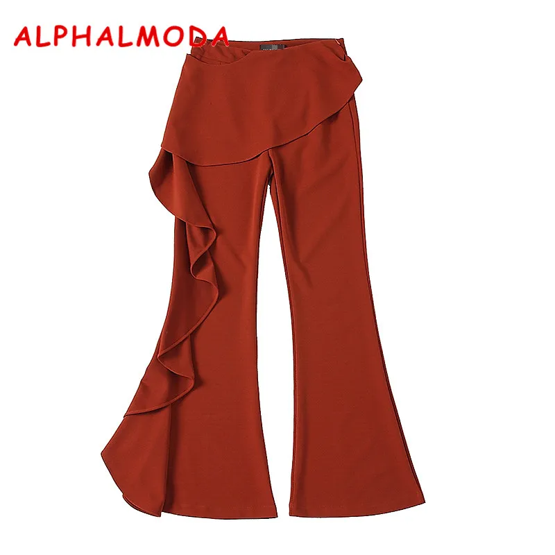 ALPHALMODA 2018 New Stylish Long Pants 