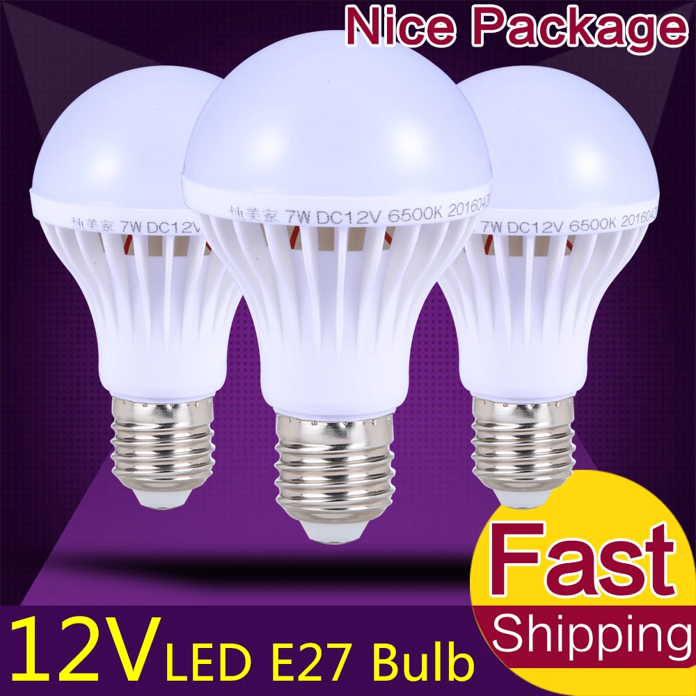 Us 1 9 49 Off Dc12v Led Bulb E27 5w 9w 15w 12 Volts Led Lamp Light For Off Grid Solar Lighting Marine Boat Rv 12v Interior Lighting Camper In Led