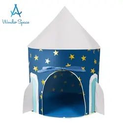 Детская игровая палатка Space Rocket замок дети складной Pop Up Playhouse Best Indoor уличный домик игрушка обувь для мальчиков девочек маленьких подарок