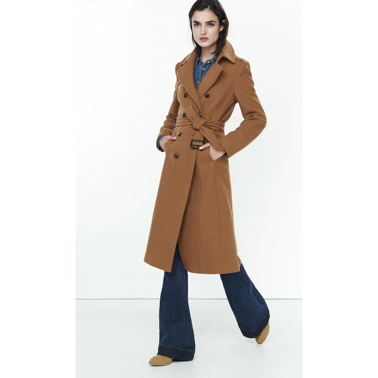 Британский стиль, новая мода, осень/зима, простое шерстяное длинное пальто макси с отворотом, женское тонкое пальто, верхняя одежда, manteau femme abrigos