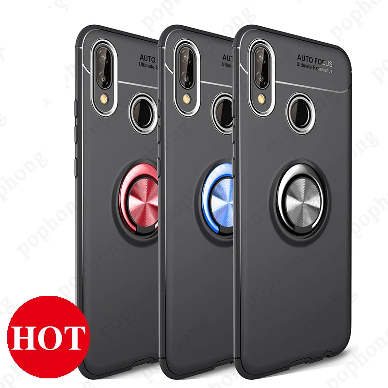 

Magic Ring Soft phone Case 360 Degree Protector For Huawei honor 7x 8x honor 7c 8c honor 9i v9 honor 10 View v10 honor play Case