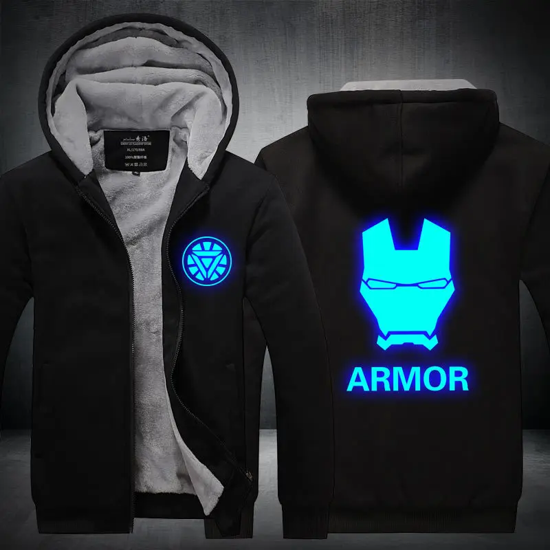 Fans Wear Winter Hoodie Zip Up Hoodies Superhero 3D Printed Hooded Iron Man Stark Cosplay Sweatshirts Fans Wear Winter Hoodie Zip Up Hoodies Superhero 3D Printed Hooded Iron Man Stark Cosplay Sweatshirts