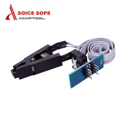 Лучшее качество 8 pin SOIC8 SOP8 DIP8 флэш микросхема Тесты клипы гнездо Adpter BIOS/24/25/93 программист