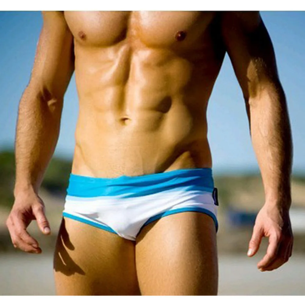2019 men's fashion rainbow boxer shorts casual beach shorts men breathable sexy briefs hombre quick-drying 40J11 (13)