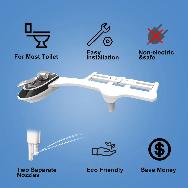 ARUN Bidet AMI6 SERIES Self Cleaning Nozzle Fresh Water Non Electric