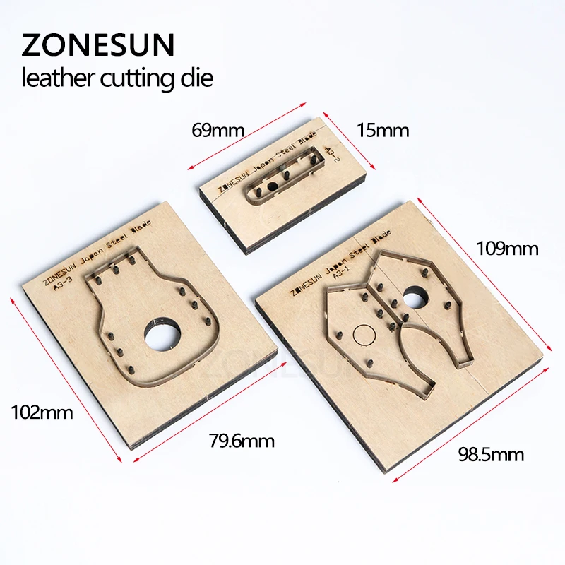 ZONESUN D110 Заказная кожаная режущая штамповка для лазерной печати фотобумага