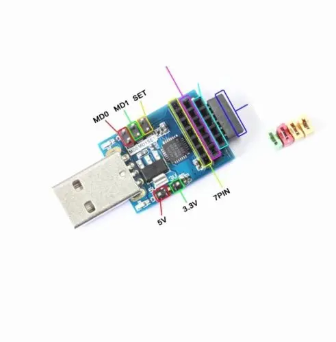 

1PCS CP2102 2.4G 433M Wireless Serial Module USB to TTL 3.3V 5V Adapter Board