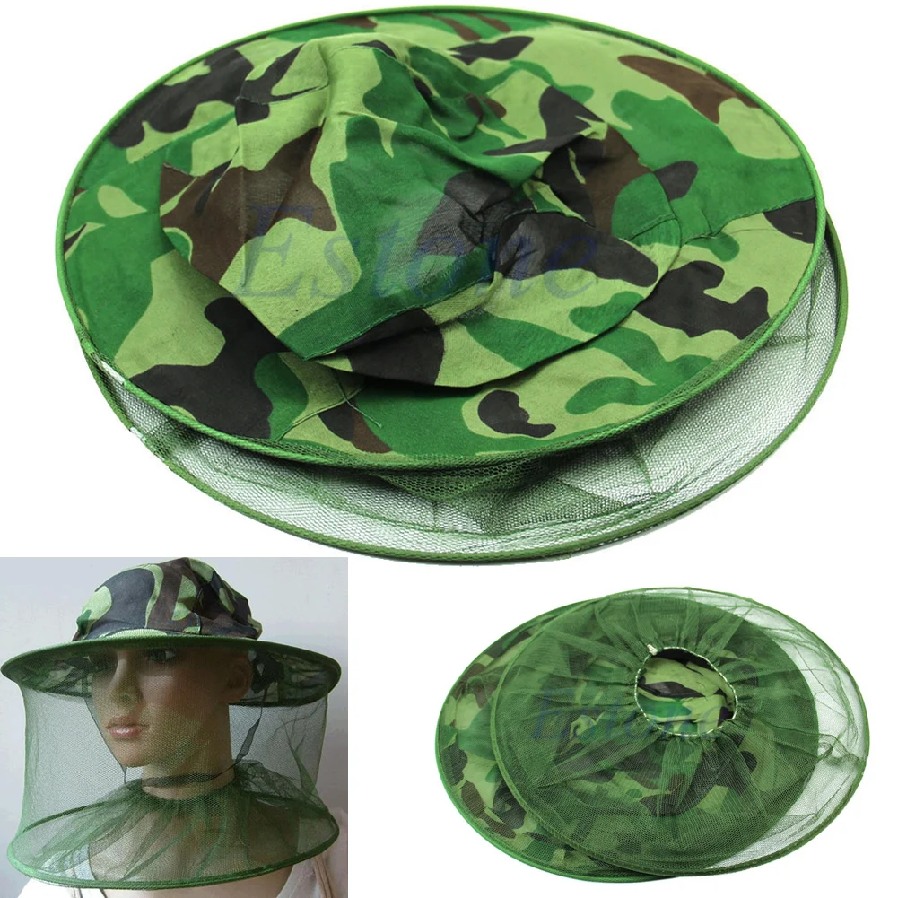 

Insect Bee Mosquito Resistance Net Mesh Head Face Protector Fish Cap Sun Hat