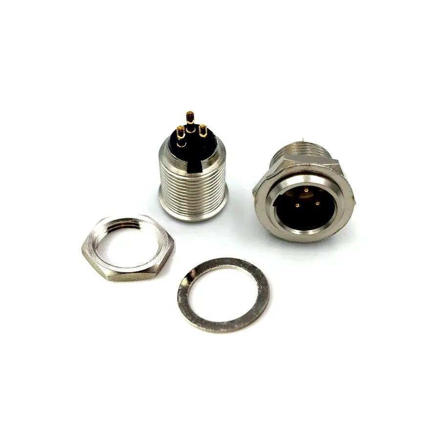 100Pcs Mini XLR 3 4 5 6 Pin Male Socket Small XLR