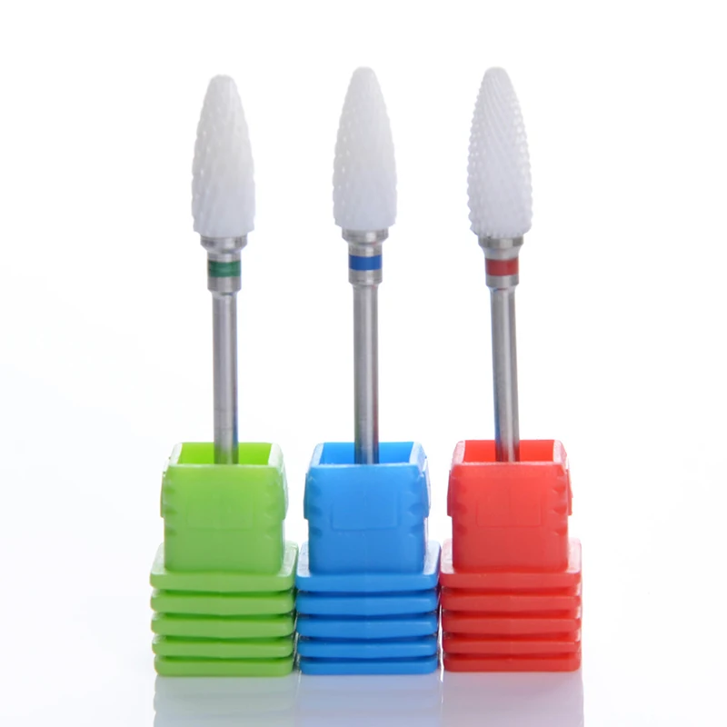 

UR SUGAR 1 Pc Ceramic Electric Bullet Nail Drill Fine Bit Milling Cutter Replacement Grinding Nail Art Tools Griding C/M/F