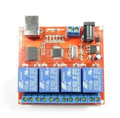 

New 4-Channel 12V Relay Module Computer USB Control Switch free drive relay PC intelligent controller