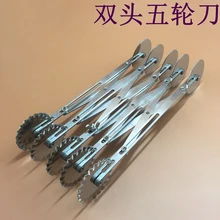 Высококачественный продукт, 5 колес из нержавеющей стали, тестораскатка для выпечки, посуда для выпечки, кондитерский инструмент, резак для теста и пиццы