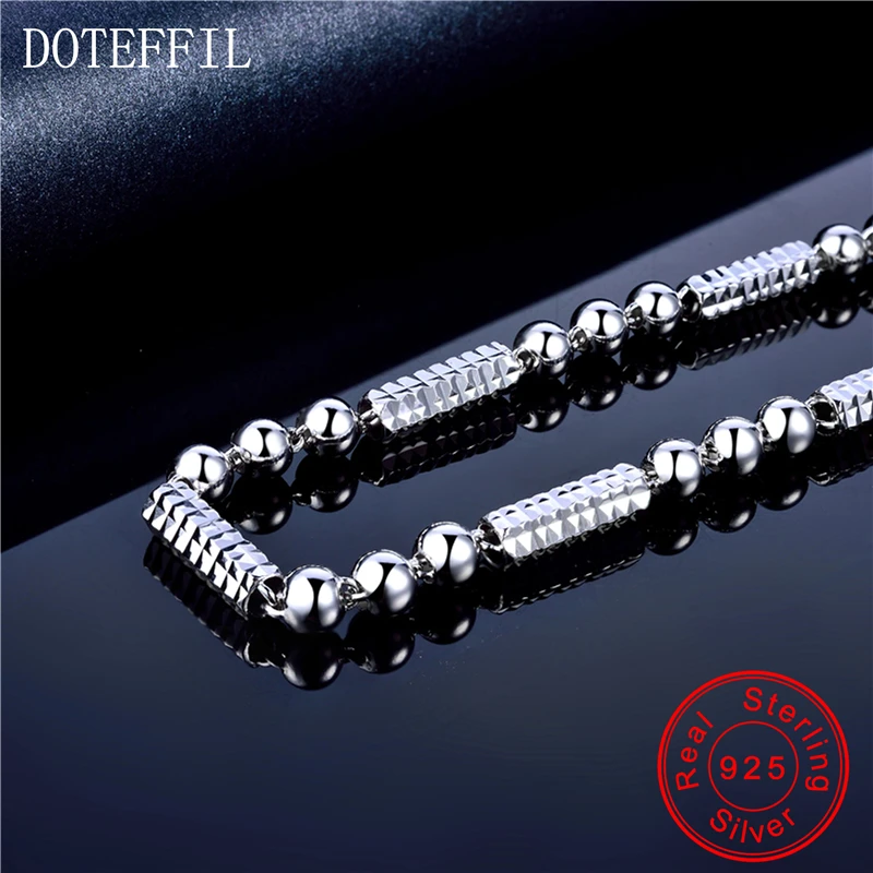 DOTEFFIL 925 пробы серебряные ювелирные изделия мужское ожерелье классическое