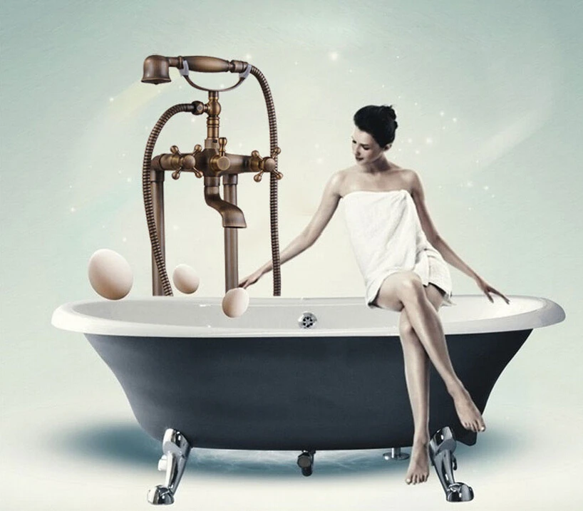 Rolya Vintage Floor Standing Bathtub  Faucets (4)