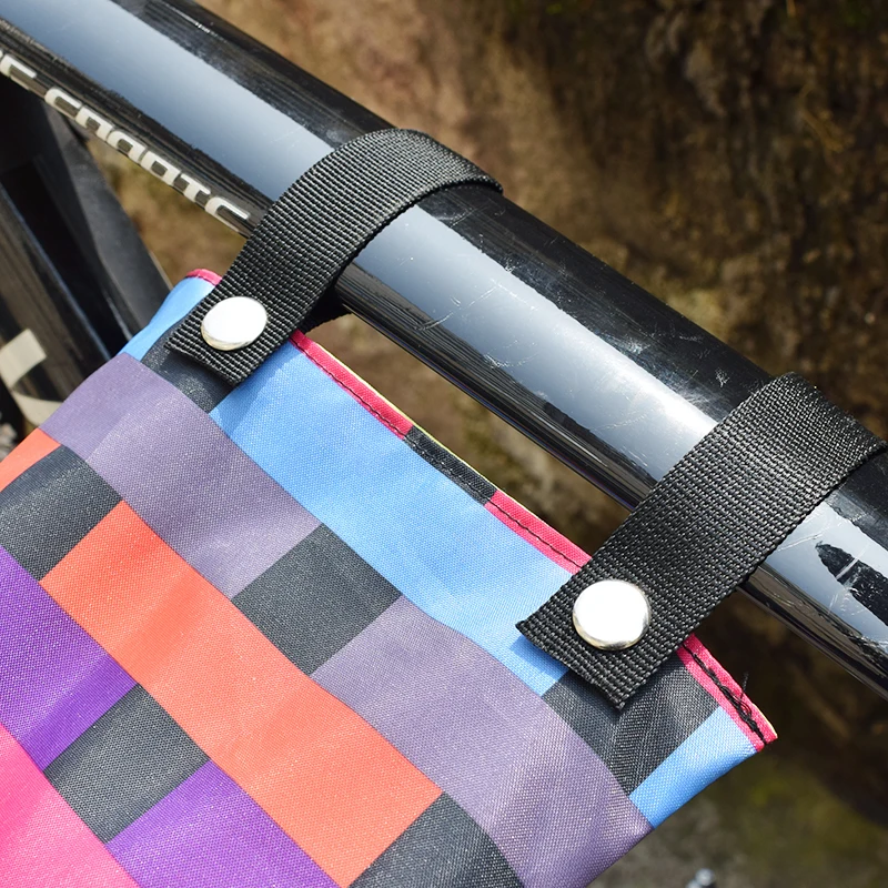 Discount VG sports BMX electricBicycle Front Basket Durable Waterproof Tube Handlebar Bag Outdoor Sport bicycle Accessories 4