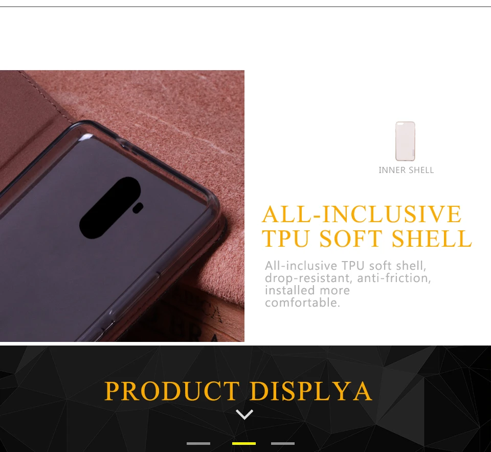 RYKKZ чехол для Oukitel K6 MT6763 телефона с откидной крышкой кожаный силиконовый полной