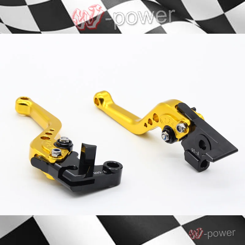

For HONDA CB400 VTEC CB750 CB400SF motorcycle accessories CNC billet aluminum short brake clutch lever Golden