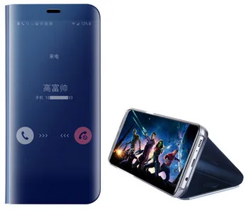 

100pcs Mirror Flip Case For Xiaomi Mi 8 SE A1 A2 Lite MIX2 Redmi 6A Note 6 Pro 5 Plus 5A Prime Note 4X 4 Global S2 Poco F1