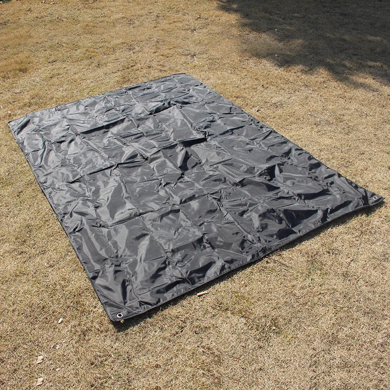 1 шт. Открытый Палатка плащ-Палатка Подушка для пикника Ткань Оксфорд непромокаемые брезент черный 210*150 см