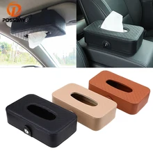 POSSBAY Автомобильная задняя подвесная коробка из ткани держатель бумаги солнцезащитный козырек тканевый чехол для автомобиля Домашний Органайзер из микрофибры для хранения кожи