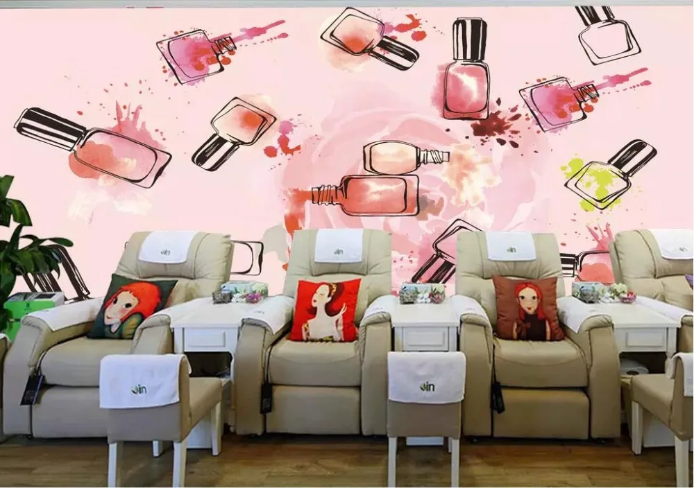 Beibehang 3D фото на заказ росписи обоев романтическая личность Роза лаки для ногтей ТВ диван декоративная живопись задний план стены