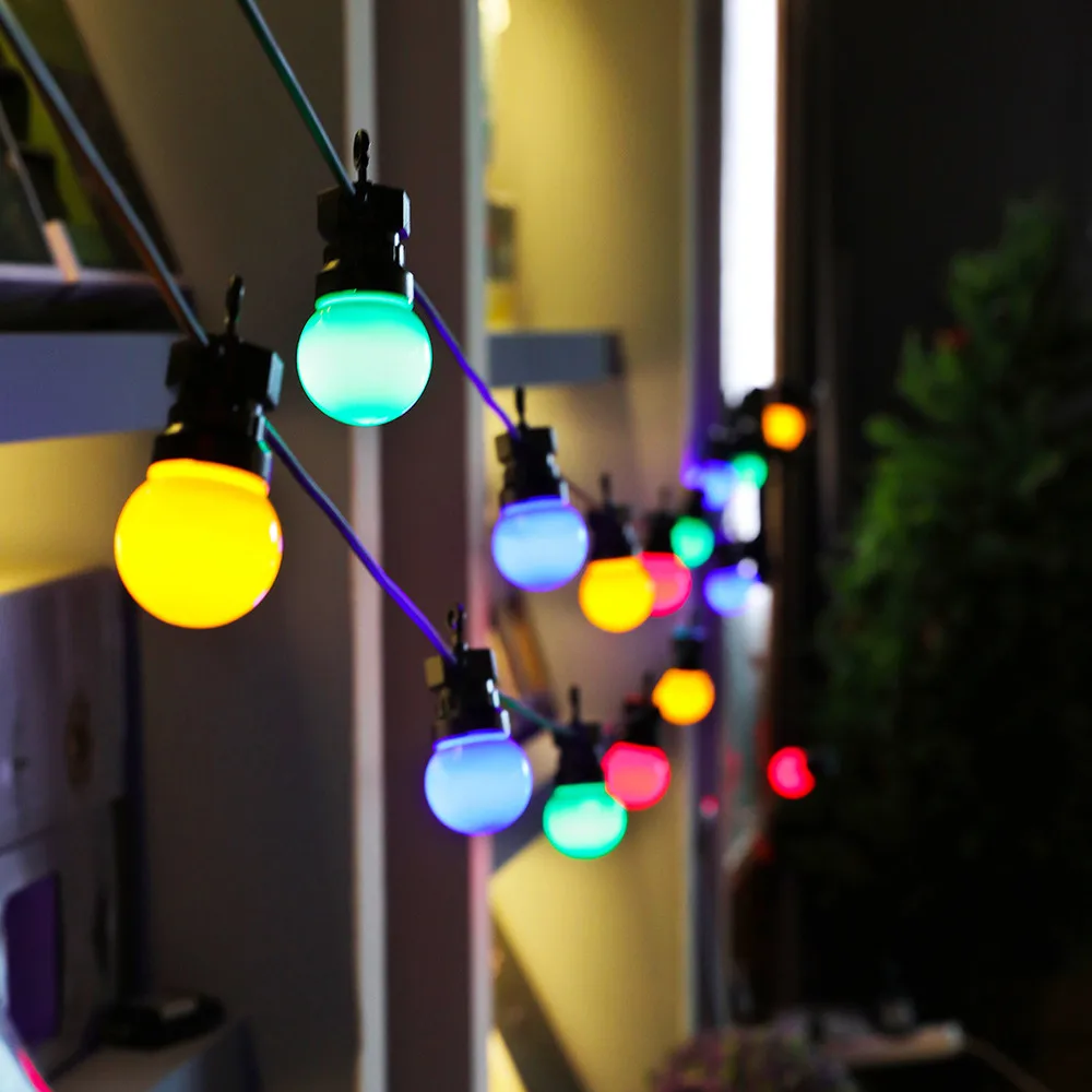 

Multicolor LED Spherical Light String Outdoor Waterproof LED Fairy Light Christmas Party Valentines Holiday Curtain Decorations