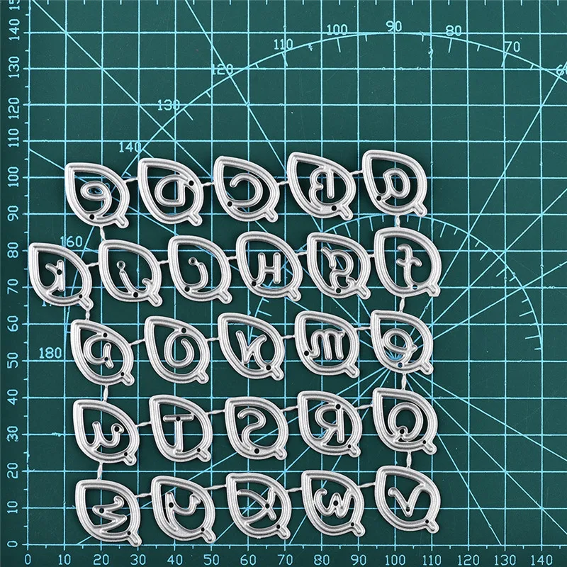 

Eastshape 26 Lowercase Alphabet Metal Cutting Dies DIY Etched Dies Craft Paper Card Making Scrapbooking Embossing Leaf Candle