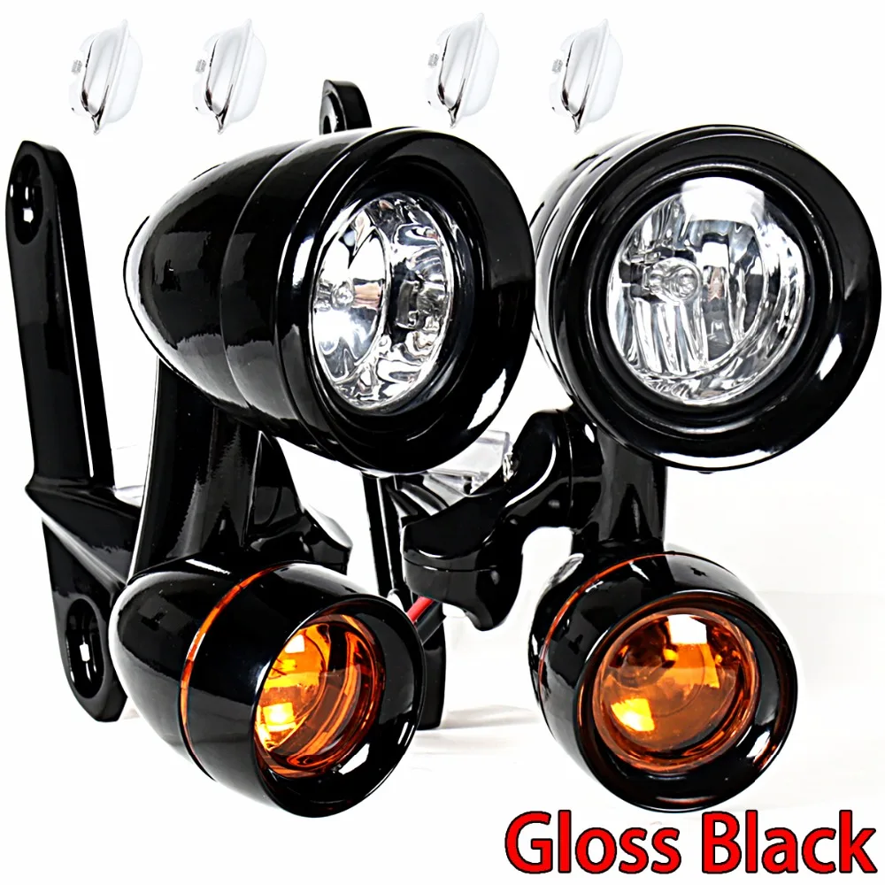 Лампы дальнего света для Harley Electra Street Glide FLH/T FLHX FLHR 1996 2013|Накладки и декоративные