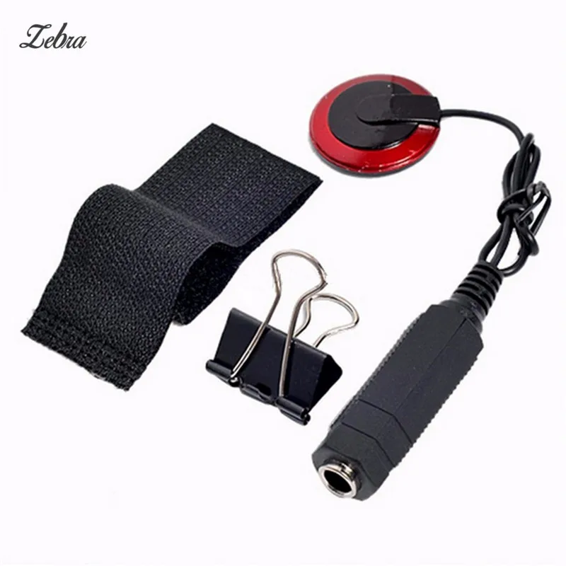 

Zebra 6.3mm Jack Piezo Contact Microphone Pickup with Clamp For Guitar Violin Acoustic Musical Instruments Parts Accessaries