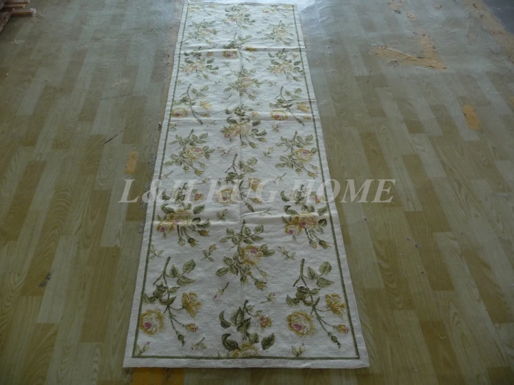 

Free shipping 10K 2.5'X8' needlepoint handmade runners,100% New Zealand wool rug runner carpet