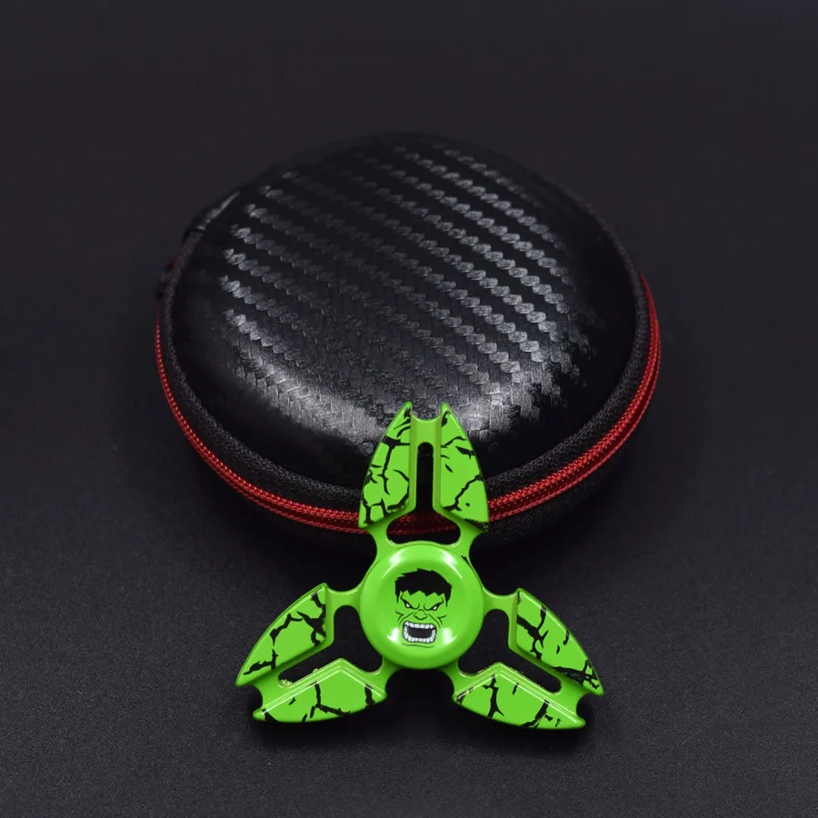 2017 O Hulk Fidget Girador girador de Super Herói Mão Para autismo E TDAH Rotação Tempo Longo Anti Stress Brinquedo Melhor presente