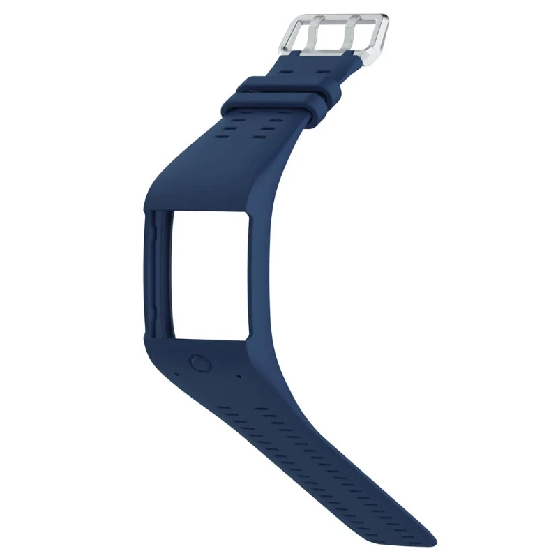 Мягкий силиконовый спортивный браслет на запястье ремешок для Polar M600 gps умные спортивные часы Классическая Пряжка из нержавеющей стали 11 цветов - Цвет: Deep blue