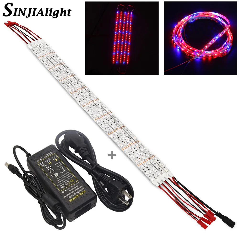 10pcs/lot 5W DC12V 5A LED Grow Light Bars Led Strips Growing Lamp 0.5m
