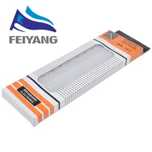 10 шт. макетная плата 830 точек без пайки PCB хлебная плата MB-102 MB102 тестирование Разработка DIY белый/прозрачный с упаковкой