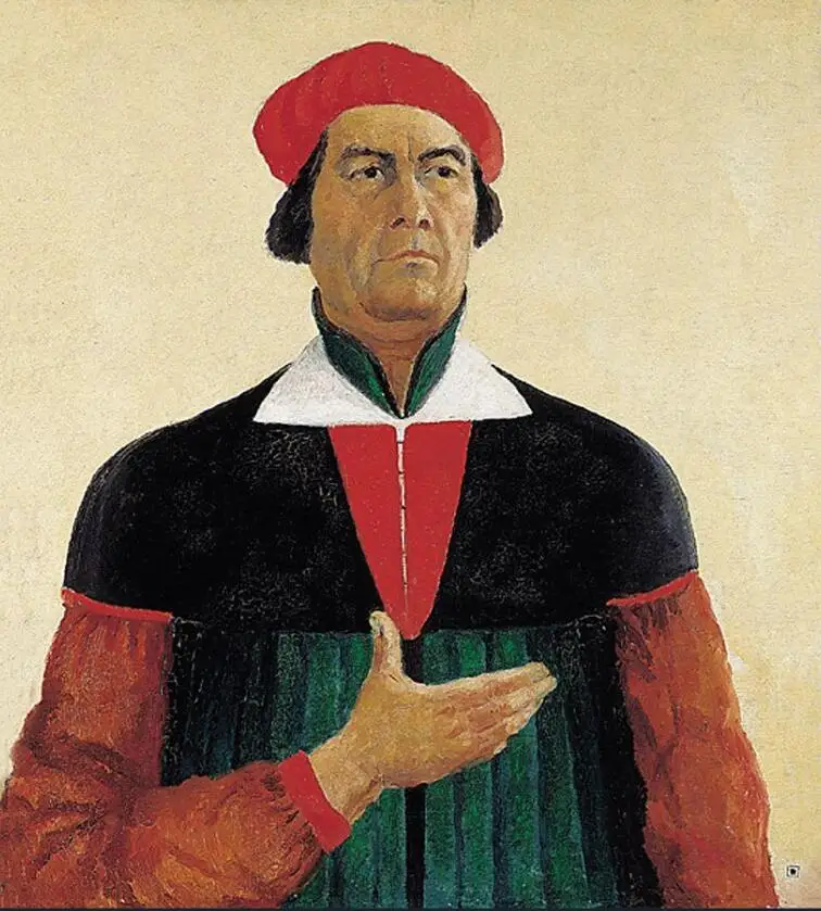 

High quality Oil painting Canvas Reproductions Self-Portrait (1933) By Kazimir Malevich hand painted