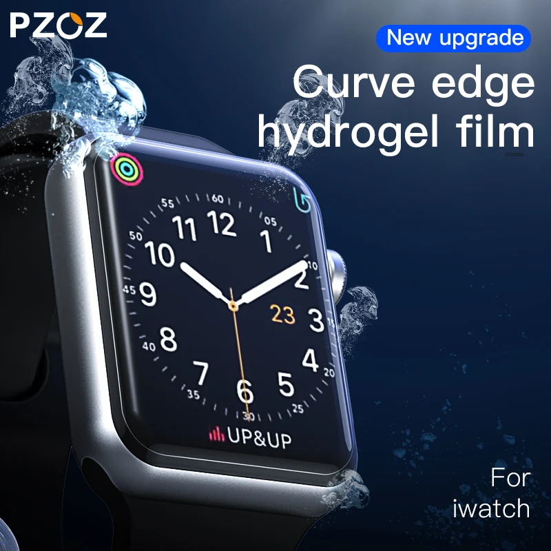 Полноэкранная защитная пленка PZOZ для iWatch 5 4 Гидрогелевая Apple Watch 1 2 3 закаленное