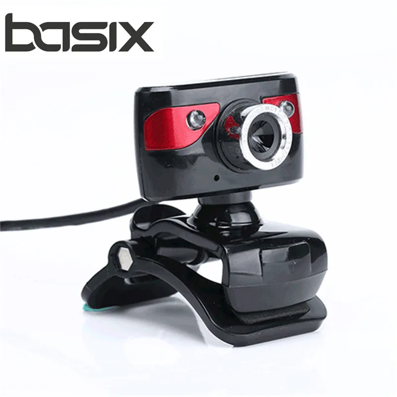 

BASIX USB Web Cameras 640*480 Web Camera Built-in microphone with MIC Clip-on Webcam for Skype Computer webcams