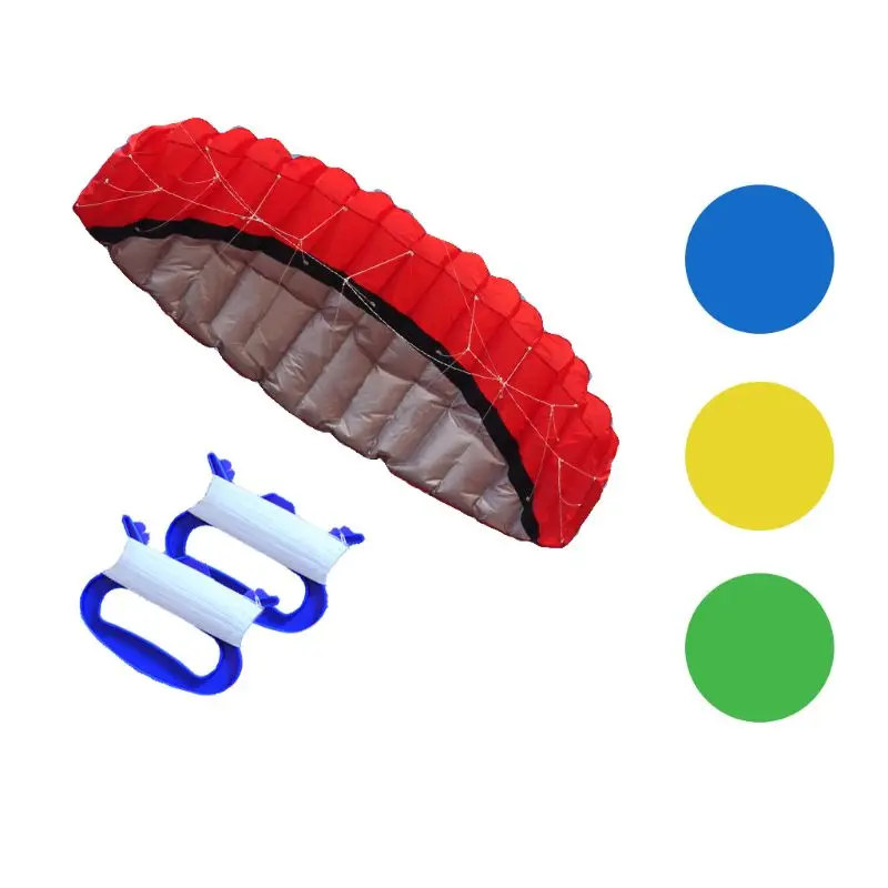 

Dual Line Parachute Kites Flying Rainbow Sports Beach Stunt Handle Ripstop Nylon Kitesurf Outdoor Sport Children Gift