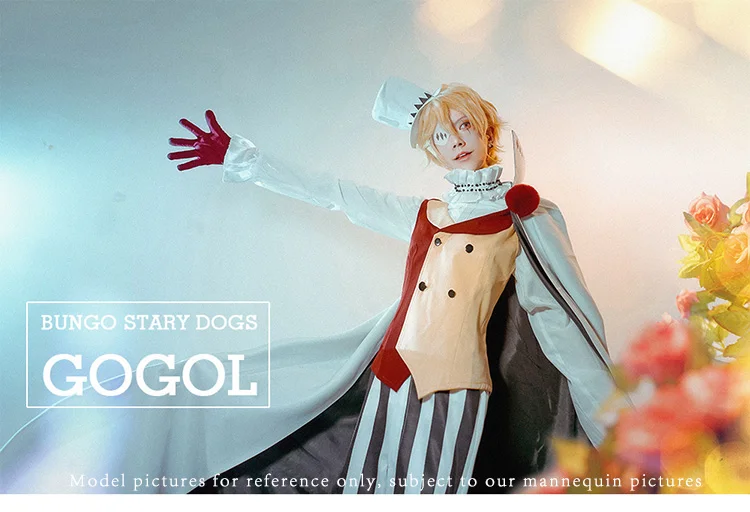 Bungo stray dogs Nikolai Gogol Cosplay costume Member of Decay of Angels COSPLAYONSEN All Size full set greek goddess costume