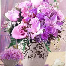 На заказ Алмазная картина eigen foto фиолетовый цветок Мандала картина Полная площадь/круглые фильмы для украшения дома Птица Подарок