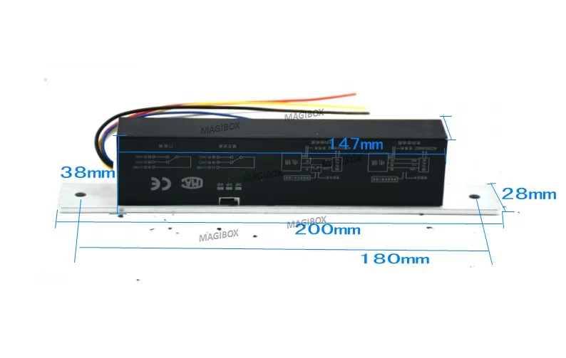 12 v отказоустойчивый Электрический замок с регулировкой времени на разблокировку дверного катода для системы контроля доступа к двери