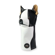 Чехол на клюшку для гольфа Golf 460cc кожаный чехол с изображением животного бульдог Гольф клуб протектор