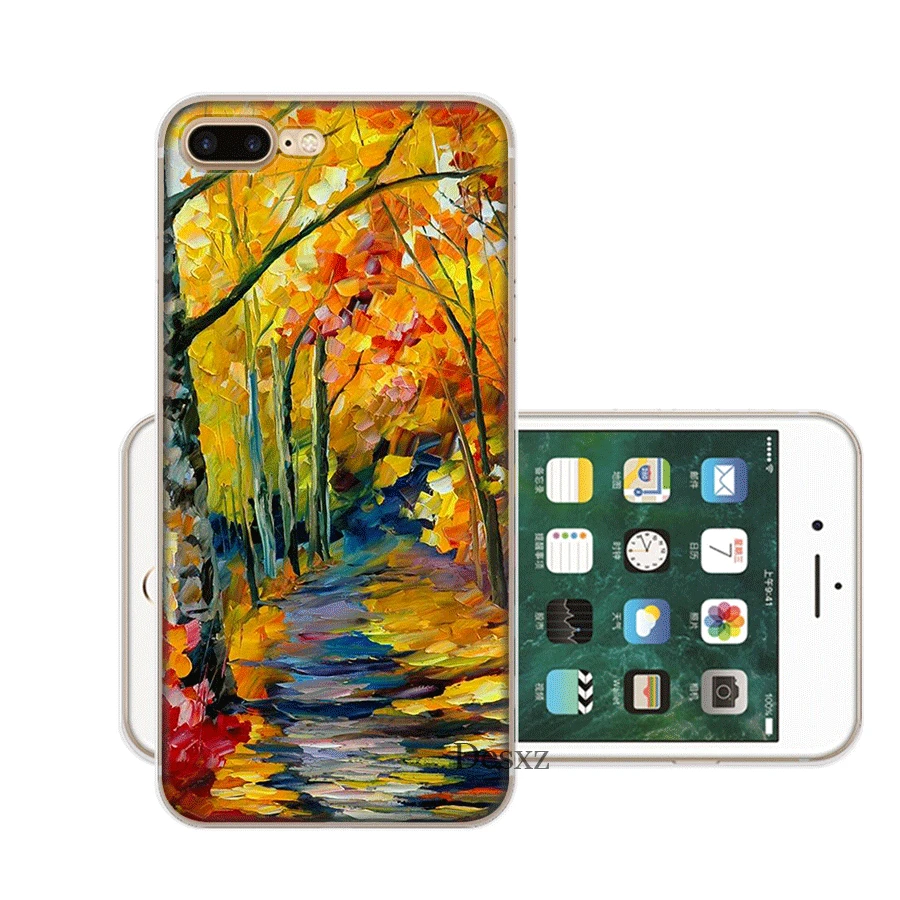 Жесткий чехол Desxz для iPhone 6 6s 7 8 Plus X XR XS Max 5 5S SE Van Gogh Painting|Чехлы-накладки| |