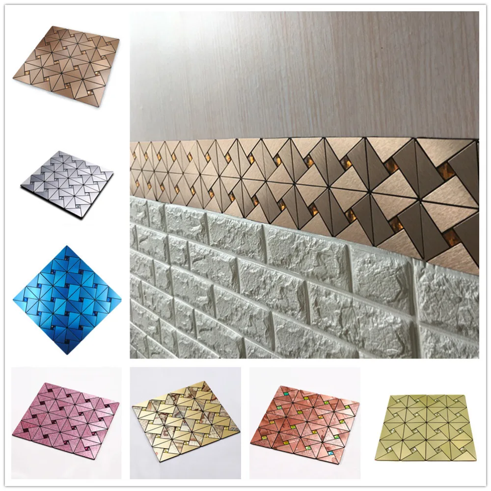 Rainqueen 30x30cm 3D Self Adhesive Mosaic Stickers Kitchen Wall Tile Stickers Bathroom Waterproof Aluminum Panel Home DIY Decor Rainqueen 30x30cm 3D Self Adhesive Mosaic Stickers Kitchen Wall Tile Stickers Bathroom Waterproof Aluminum Panel Home DIY Decor