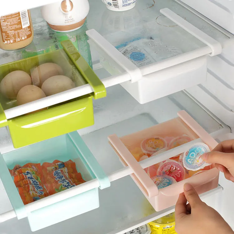 DIY кухонный держатель для холодильника, органайзер для экономии пространства, полочная полка, держатель для хранения пластика
