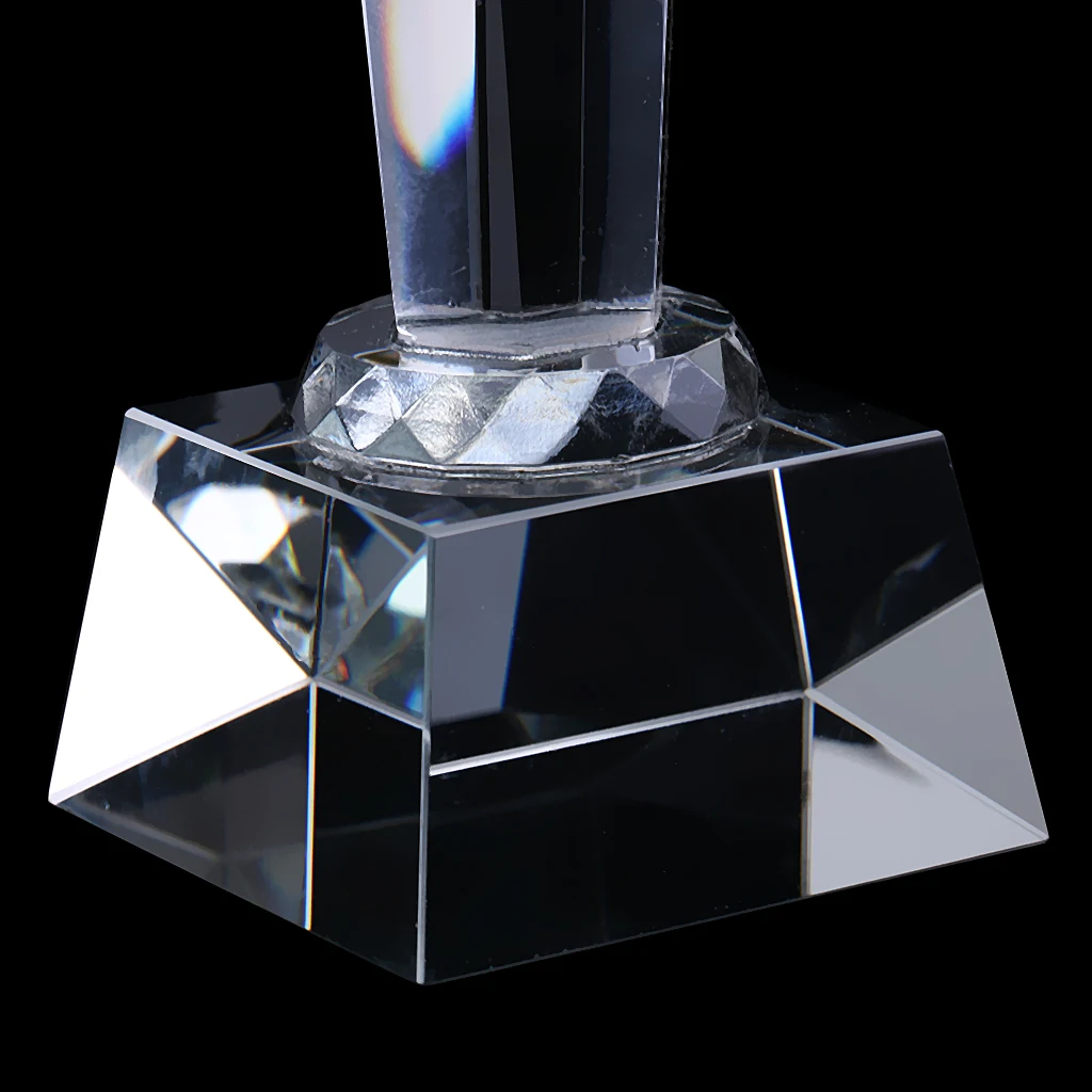 29cm Hexagon Cant Crystal Trophy Cup Encourage Souvenir for Championship 1Pc Sports Competition Award Encourage Souvenir