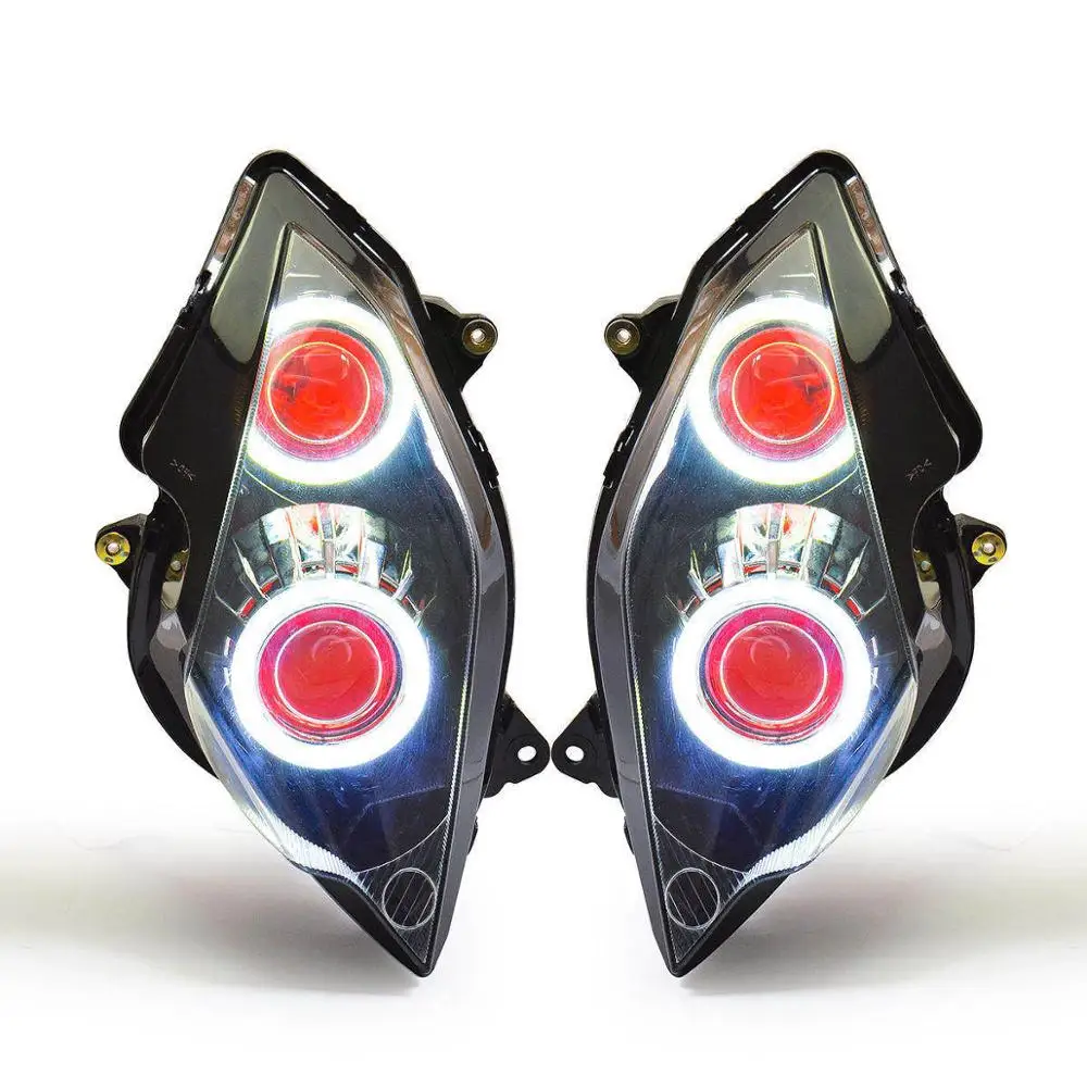KT светодиодный фонарь для Honda VFR800 2002-2012 - Цвет: Red Demon Eye